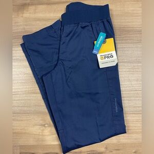 NWT: WonderWink Navy Blue XS Petite Pull on Scrub Pants Modern